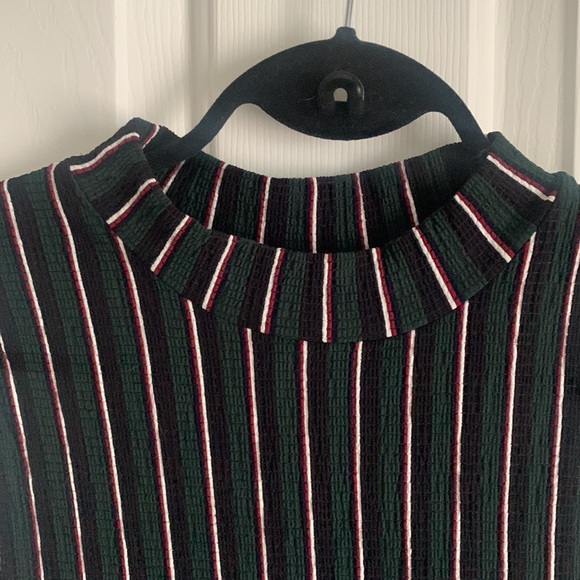 Dynamite striped mock neck midi bodycon dress - Picture 3 of 5